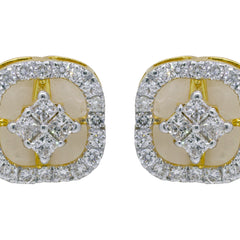14K Hallmarked Gold | Lab Grown Diamond Tops 4TPSJ454