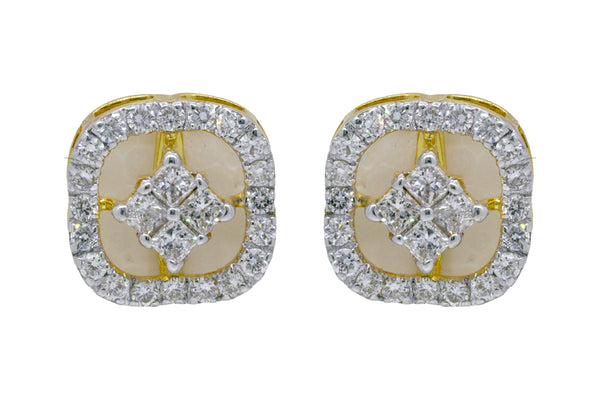 14K Hallmarked Gold | Lab Grown Diamond Tops 4TPSJ454