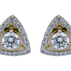 14K Hallmarked Gold | Lab Grown Diamond Tops 4TPSJ457