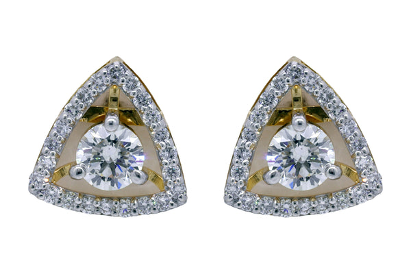 14K Hallmarked Gold | Lab Grown Diamond Tops 4TPSJ457
