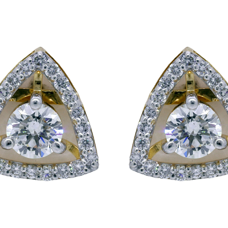 14K Hallmarked Gold | Lab Grown Diamond Tops 4TPSJ457