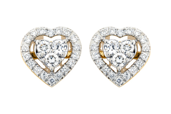 14K Hallmarked Gold | Lab Grown Diamond Tops 4TPSJ483