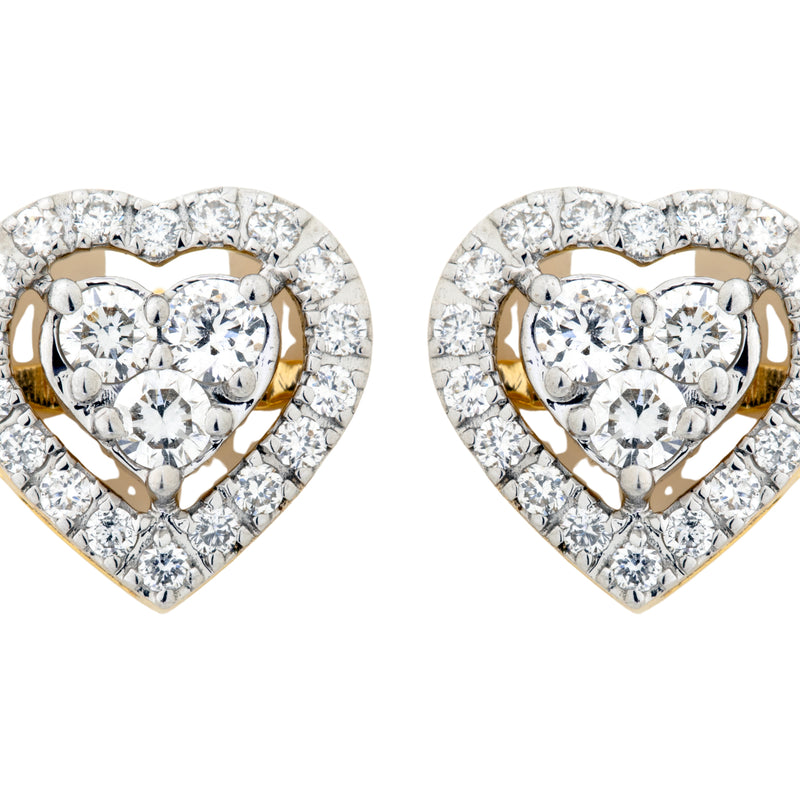 14K Hallmarked Gold | Lab Grown Diamond Tops 4TPSJ483