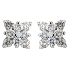 14K Hallmarked Gold | Natural Diamond Tops 4TPSJ486