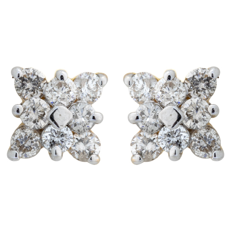14K Hallmarked Gold | Natural Diamond Tops 4TPSJ486