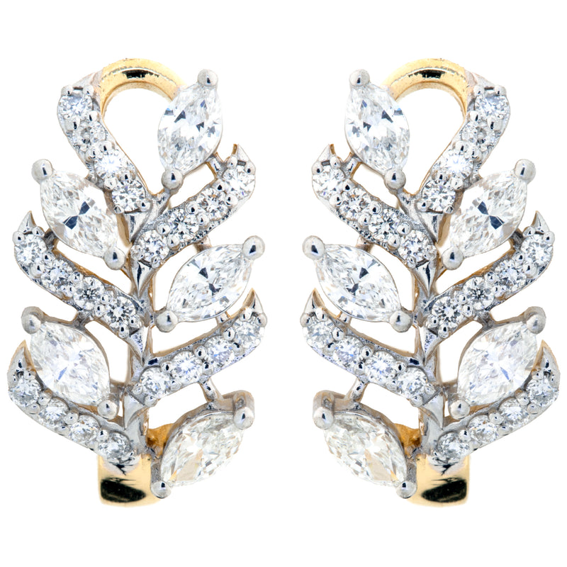 14K Hallmarked Gold | Lab Grown Diamond Tops 4TPSJ495