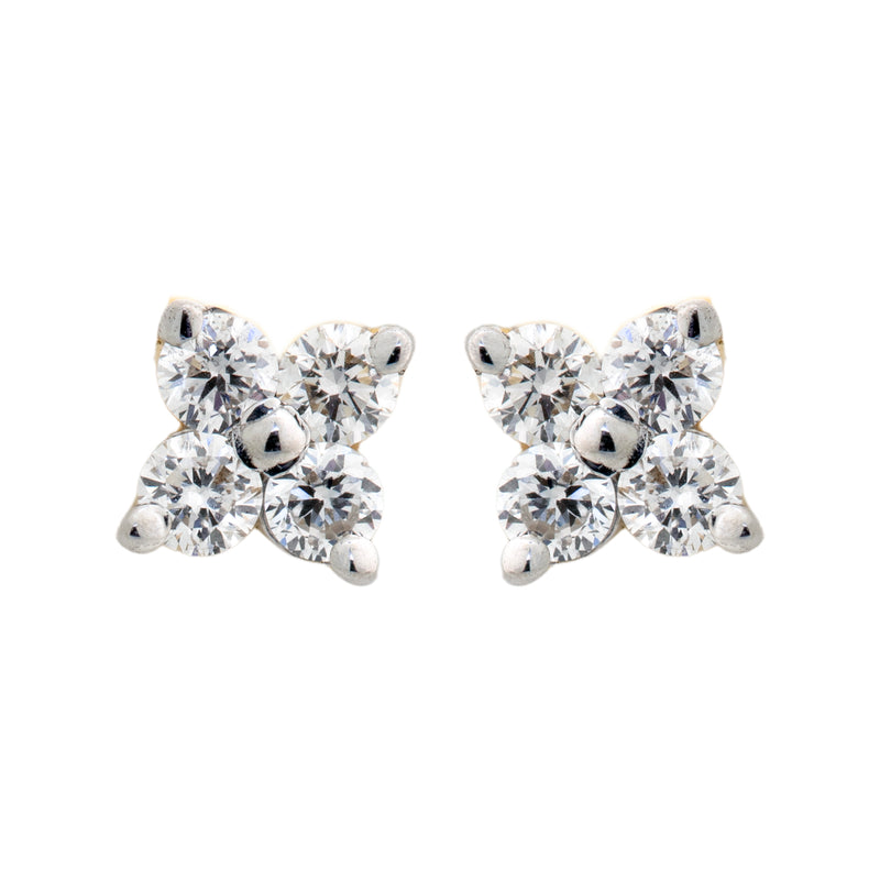 14K Hallmarked Gold | Lab Grown Diamond Tops 4TPSJ497