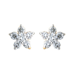 14K Hallmarked Gold | Lab Grown Diamond Tops 4TPSJ510