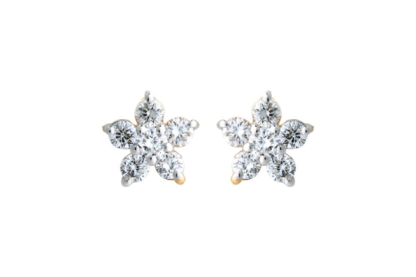 14K Hallmarked Gold | Lab Grown Diamond Tops 4TPSJ510