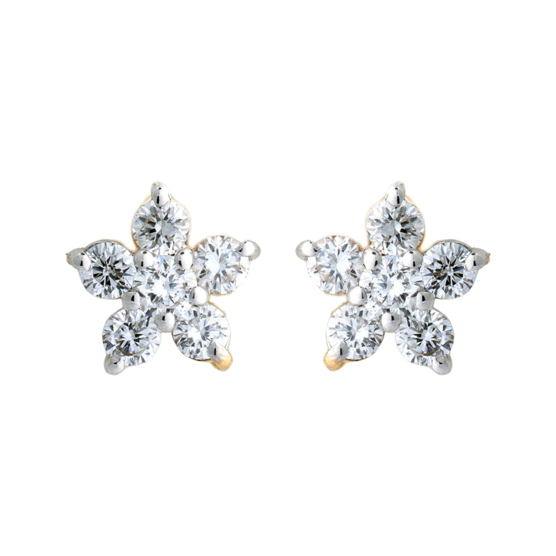 14K Hallmarked Gold | Lab Grown Diamond Tops 4TPSJ510