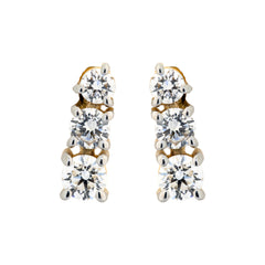 14K Hallmarked Gold | Lab Grown Diamond Tops 4TPSJ513