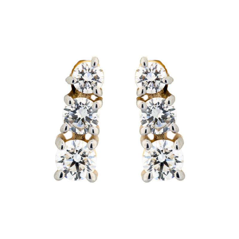 14K Hallmarked Gold | Lab Grown Diamond Tops 4TPSJ513