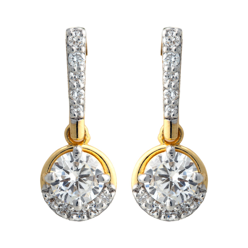 14K Hallmarked Gold | Lab Grown Diamond Tops 4TPSJ514