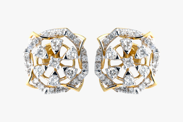 14K Hallmarked Gold | Natural Diamond Tops 4TPSJ516