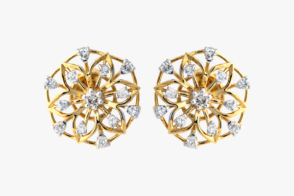 14K Hallmarked Gold | Natural Diamond Tops 4TPSJ518