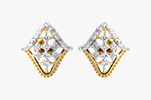 14K Hallmarked Gold | Natural Diamond Tops 4TPSJ519