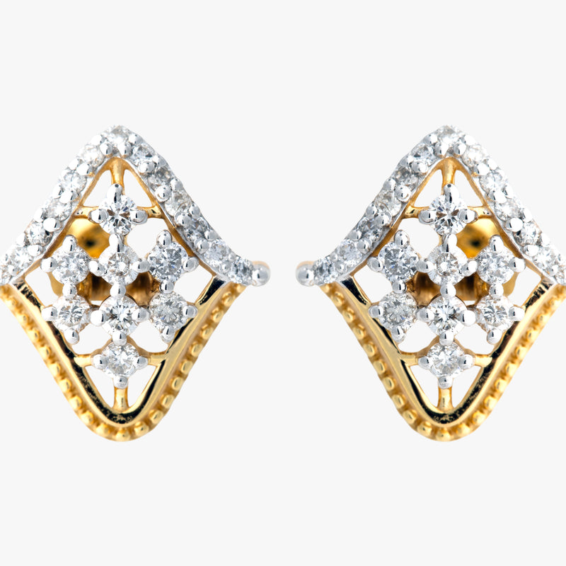 14K Hallmarked Gold | Natural Diamond Tops 4TPSJ519