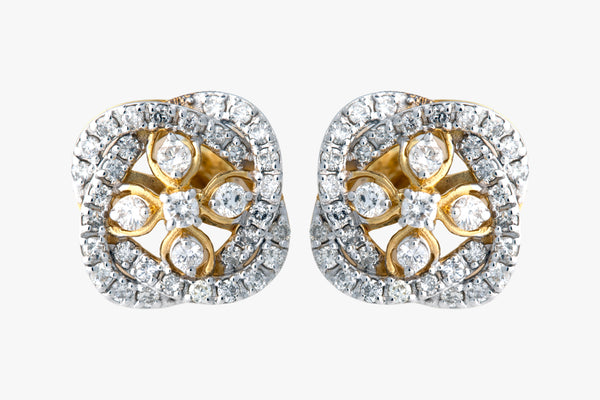 14K Hallmarked Gold | Natural Diamond Tops 4TPSJ520