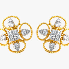 14K Hallmarked Gold | Natural Diamond Tops 4TPSJ521