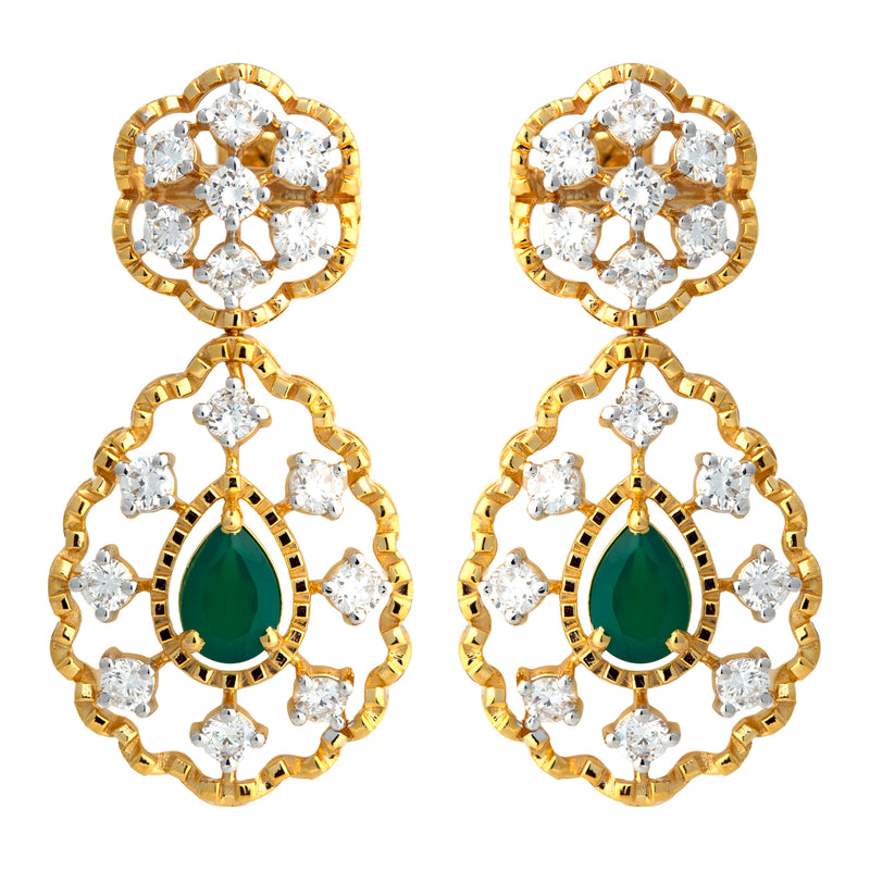 14K Hallmarked Gold | Lab Grown Diamond Tops 4TPSJ522