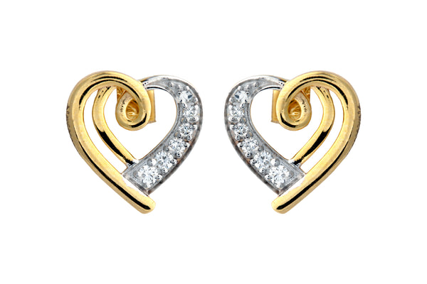 14K Hallmarked Gold | Lab Grown Diamond Tops 4TPSJ523