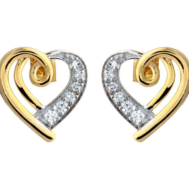 14K Hallmarked Gold | Lab Grown Diamond Tops 4TPSJ523