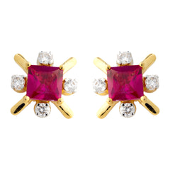 14K Hallmarked Gold | Lab Grown Diamond Tops 4TPSJ525