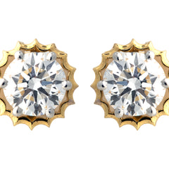 14K Hallmarked Gold | Lab Grown Diamond Tops 4TPSJ527