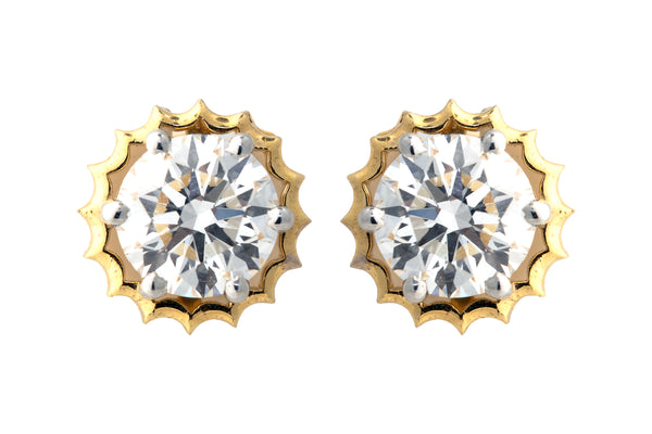 14K Hallmarked Gold | Lab Grown Diamond Tops 4TPSJ527