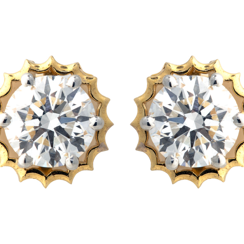 14K Hallmarked Gold | Lab Grown Diamond Tops 4TPSJ527