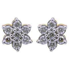 14K Hallmarked Gold | Lab Grown Diamond Tops 4TPWA002