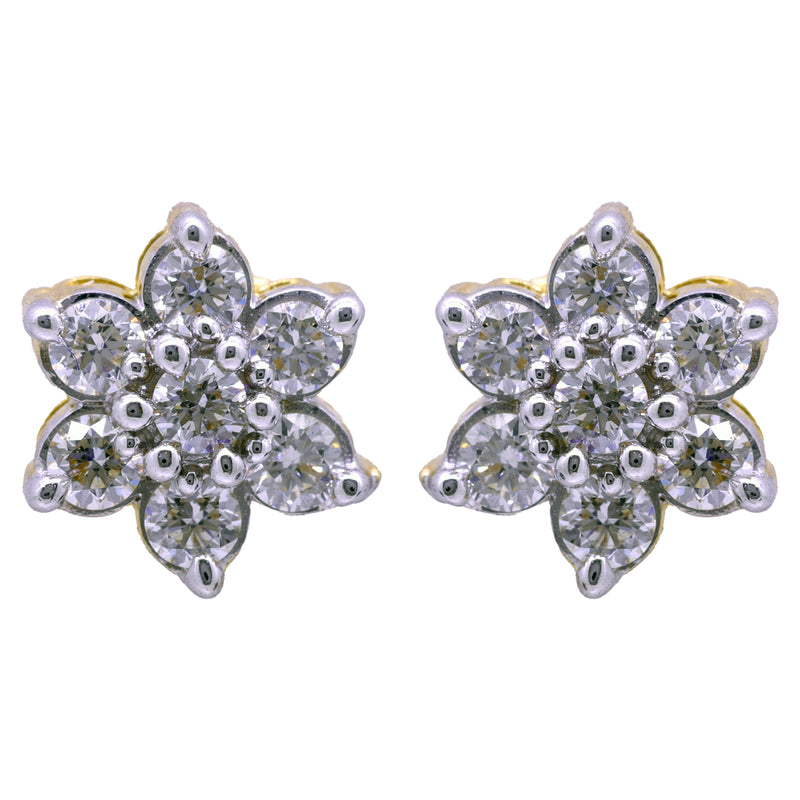 14K Hallmarked Gold | Lab Grown Diamond Tops 4TPWA002