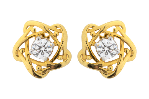 14K Hallmarked Gold | Lab Grown Diamond Tops 4TPWA038