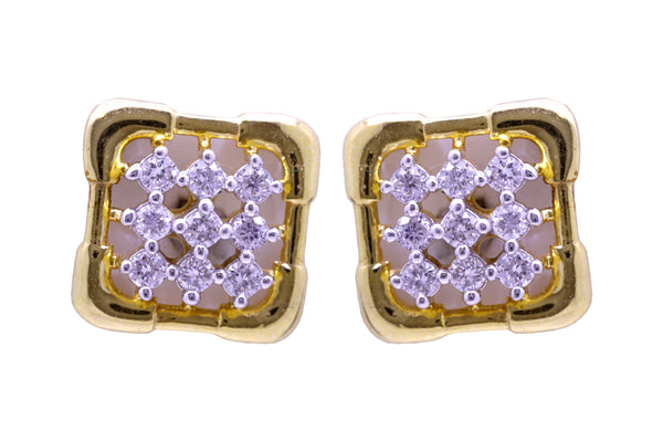 14K Hallmarked Gold | Lab Grown Diamond Tops 4TPWA042