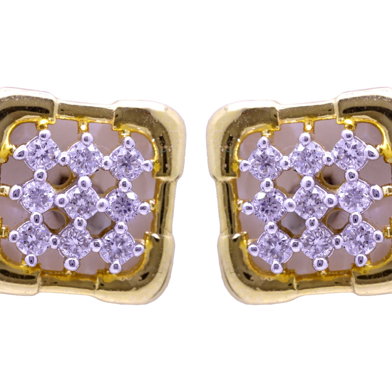 14K Hallmarked Gold | Lab Grown Diamond Tops 4TPWA042