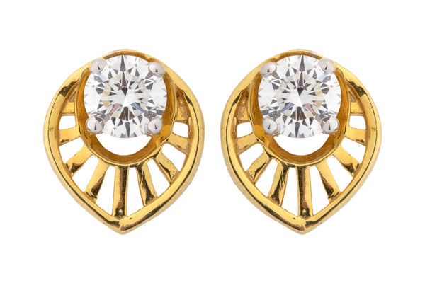 14K Hallmarked Gold | Lab Grown Diamond Tops 4TPWA053