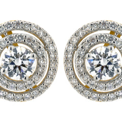 14K Hallmarked Gold | Lab Grown Diamond Tops 4TPWA073