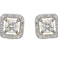 14K Hallmarked Gold | Lab Grown Diamond Tops 4TPWA203A