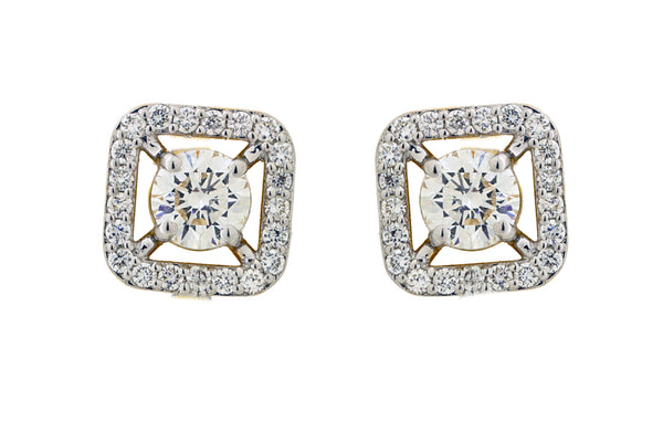 14K Hallmarked Gold | Lab Grown Diamond Tops 4TPWA203A