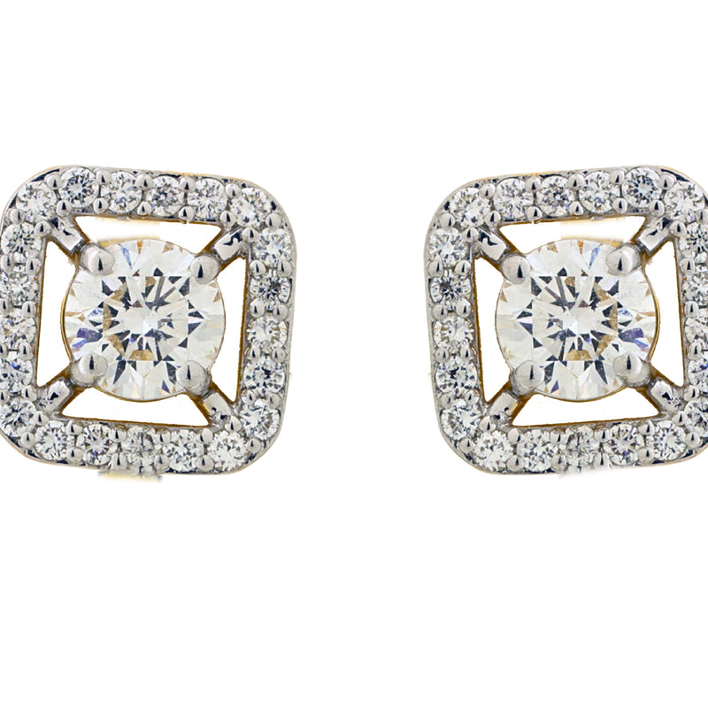 14K Hallmarked Gold | Lab Grown Diamond Tops 4TPWA203A