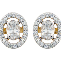 14K Hallmarked Gold | Lab Grown Diamond Tops 4TPWA203B