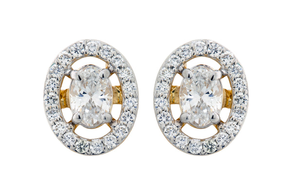 14K Hallmarked Gold | Lab Grown Diamond Tops 4TPWA203B