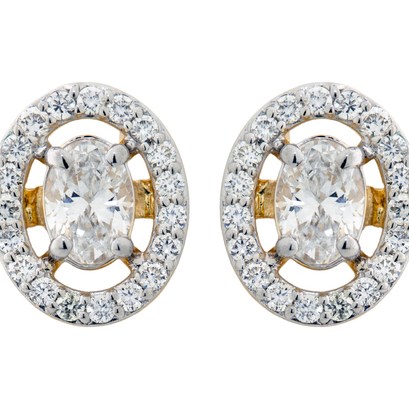 14K Hallmarked Gold | Lab Grown Diamond Tops 4TPWA203B