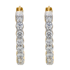 14K Hallmarked Gold | Lab Grown Diamond Tops 4TPWA206