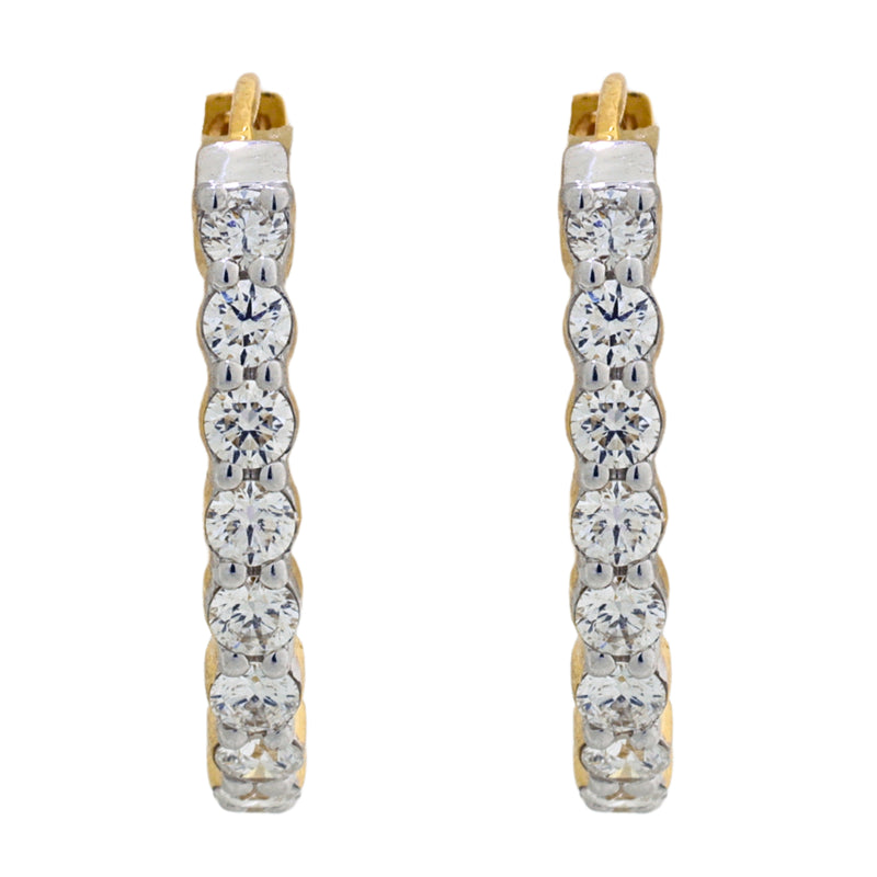 14K Hallmarked Gold | Lab Grown Diamond Tops 4TPWA206