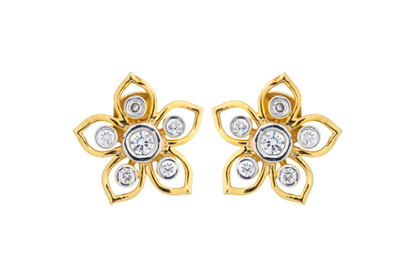 14K Hallmarked Gold | Lab Grown Diamond Tops 4TPWA317