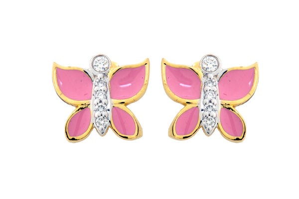 14K Hallmarked Gold | Lab Grown Diamond Tops 4TPWA330