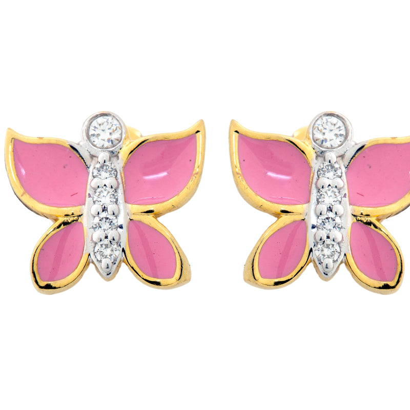 14K Hallmarked Gold | Lab Grown Diamond Tops 4TPWA330