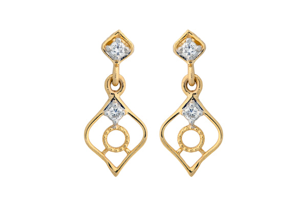 9K Hallmarked Gold | Lab Grown Diamond Tops 9TPWA355