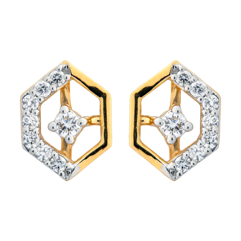 9K Hallmarked Gold | Lab Grown Diamond Tops 9TPWA382